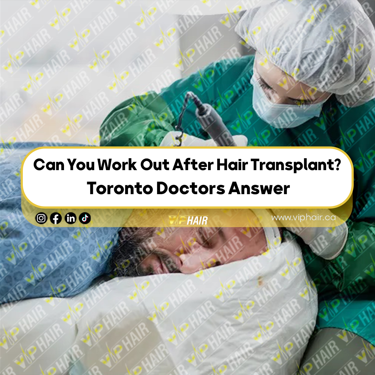 Can-You-Work-Out-After Hair Transplant Toronto-Doctors-Answer